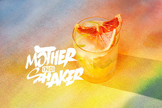 Photo du cocktail de Tigre Blanc, Mother (no) Shaker, avec titre en typo